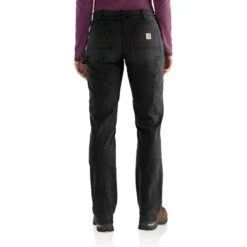 CARHARTT Women's 102323 Rugged Flex Loose Fit Canvas Double-Front Work Pant -Fam By Style 2089810 001 alt3