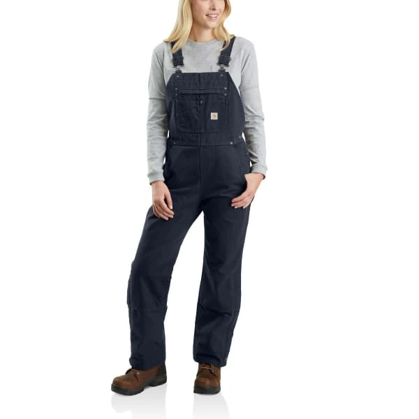 CARHARTT Women's 104049 Relaxed Fit Washed Duck Insulated Bib Overall 3 CARHARTT Women's 104049 Relaxed Fit Washed Duck Insulated Bib Overall - Image 3