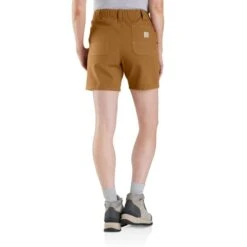 CARHARTT Women's 105730 Rugged Flex Relaxed Fit Canvas Work Short -Fam By Style 2089964 246 alt3