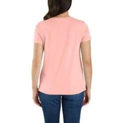 CARHARTT Women's 105740 Relaxed Fit Lightweight Short-Sleeve Crewneck T-Shirt 5 CARHARTT Women's 105740 Relaxed Fit Lightweight Short-Sleeve Crewneck T-Shirt -Fam By Style 2089968 671 alt2