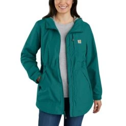 CARHARTT Women's 104221 Rain Defender Relaxed Fit Lightweight Coat 7 CARHARTT Women's 104221 Rain Defender Relaxed Fit Lightweight Coat -Fam By Style 2090127 450 alt3