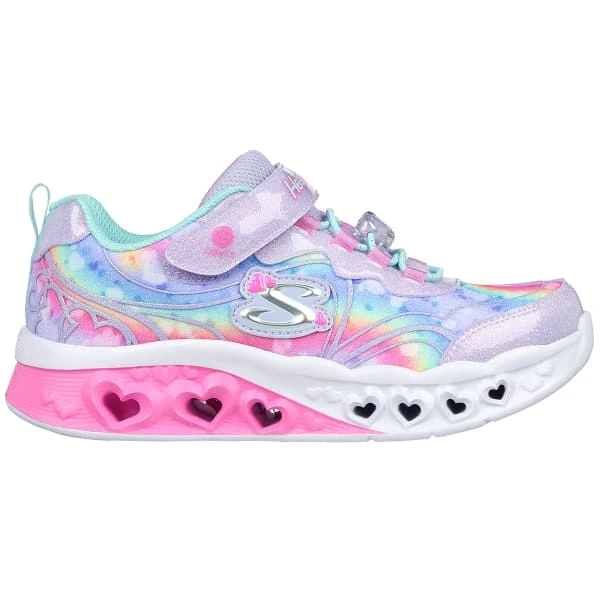 SKECHERS Girls' Flutter Heart Lights - Groovy Swirl Shoes 2 SKECHERS Girls' Flutter Heart Lights - Groovy Swirl Shoes - Image 2