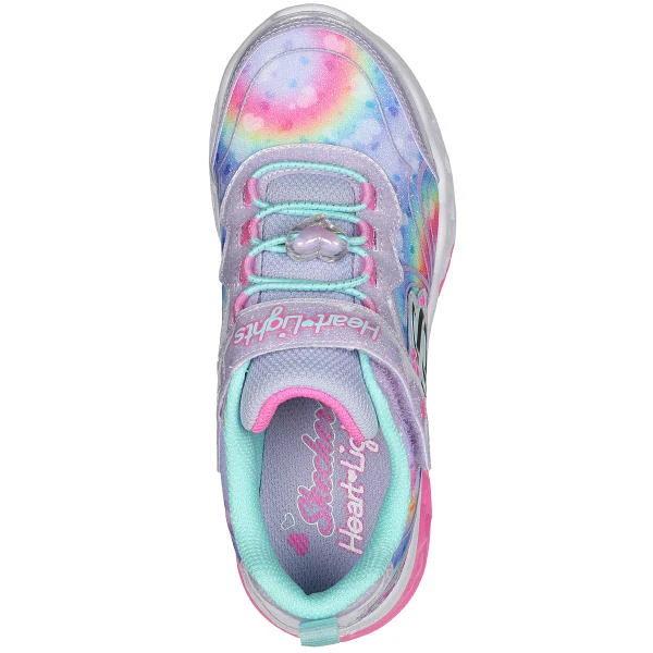 SKECHERS Girls' Flutter Heart Lights - Groovy Swirl Shoes 5 SKECHERS Girls' Flutter Heart Lights - Groovy Swirl Shoes - Image 5