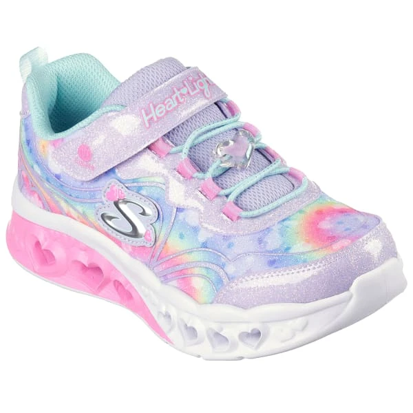 SKECHERS Girls' Flutter Heart Lights - Groovy Swirl Shoes 1 SKECHERS Girls' Flutter Heart Lights - Groovy Swirl Shoes